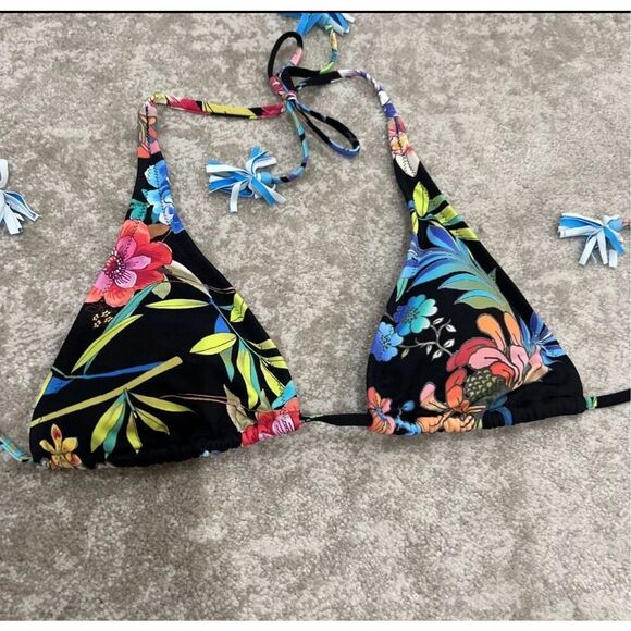 Johnny Was Womens Black Dreamer Hipster Bikini Swim Size XS/S - Picture 1 of 6
